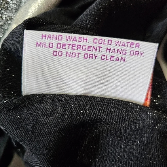 Style Plus Large Silver Black Sparkly Asymmetrical 90s Dance Performance Dress - Picture 6 of 7